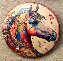 Load image into Gallery viewer, 2”  Pin-Brooch- Horses-Rainbow-assorted-Great Adirondack Yarn