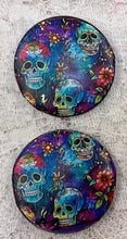 Load image into Gallery viewer, 1.18” Button- Sugar Skulls-Day of the Dead Patterns Assorted Great Adirondack Yarn