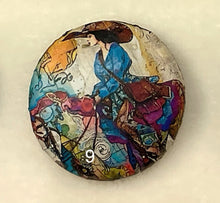 Load image into Gallery viewer, 1.18” Leather Buttons -Cowgirls- assorted -Handcrafted- Great Adirondack Yarn
