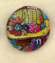 Load image into Gallery viewer, 1.18” Leather Buttons -Cowgirls- assorted -Handcrafted- Great Adirondack Yarn