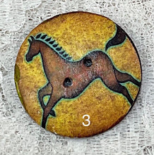 Load image into Gallery viewer, 1.18” Button-Horses assorted- Handcrafted -Great Adirondack-price is per button