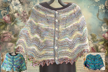 Load image into Gallery viewer, Capelet Knitting Pattern- Shrug- Cape- assorted yarns-  Great Adirondack Yarn