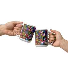 Load image into Gallery viewer, Cool People Knit ceramic coffee mug -Great Adirondack Yarn Co-original artwork-15 0z