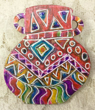 Load image into Gallery viewer, Pot Vessel Pins Handcrafted Handpainted Originals