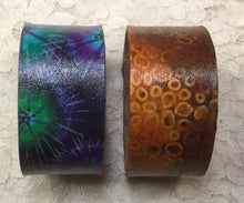 Load image into Gallery viewer, Leather and Fabric Cuff - Bracelet 1.5” x 9.5” Great Adirondack
