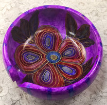 Load image into Gallery viewer, Rainbow Handpainted Yarn Bowls 5.75” wide x 2.75” high