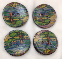 Load image into Gallery viewer, Button 1.5” Stained Glass Patterns Assorted Great Adirondack Yarn