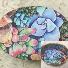 Load image into Gallery viewer, Decoupaged Paper mache Boxes handmade -hearts-oval-square-round
