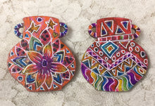 Load image into Gallery viewer, Pot Vessel Pins Handcrafted Handpainted Originals