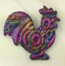 Load image into Gallery viewer, Rooster Pins Handcrafted Polymer Clay Assorted Great Adirondack Yarn
