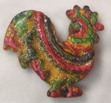 Load image into Gallery viewer, Rooster Pins Handcrafted Polymer Clay Great Adirondack Yarn
