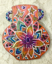 Load image into Gallery viewer, Pot Vessel Pins Handcrafted Handpainted Originals