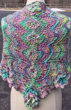 Load image into Gallery viewer, Wine and Roses Shawl Pattern Great Adirondack Yarn