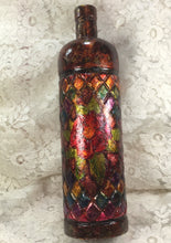 Load image into Gallery viewer, Handpainted Bottle  11.75 ” h x 3”
