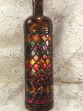 Load image into Gallery viewer, Handpainted Bottle  11.75 ” h x 3”