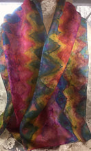 Load image into Gallery viewer, Silk Scarf Hand Painted Navaho Design
