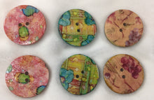 Load image into Gallery viewer, Button 1.25”  assorted prints-Handcrafted Great Adirondack