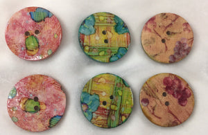 Button 1.25”  assorted prints-Handcrafted Great Adirondack