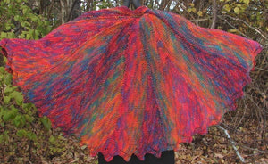 Sawtooth Shawl  Knitting Pattern Great Adirondack Yarn