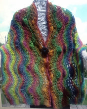 Load image into Gallery viewer, Fans and Eyelet Shawl or Wrap Knitting Pattern