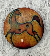 Load image into Gallery viewer, 1.18” Button-Horses assorted- Handcrafted -Great Adirondack-price is per button
