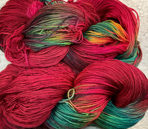 Bamboo Cotton Fingering Yarn 495 yds -Colors-Chilipeppers-Garden Party-Great Adirondack