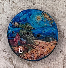 Load image into Gallery viewer, 1.18” Buttons- Van Gogh styles-assorted-Great Adirondack-handcrafted-price is per button
