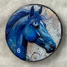 Load image into Gallery viewer, 1.18” Buttons-colorful Horses-multicolors- assorted- Handcrafted -price is per button
