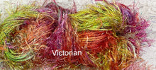 Load image into Gallery viewer, Novelty Fringe Yarn with Crystal Flash- 75 yds -Hand Dyed -Rosewood-Tropicana-Victorian
