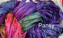 Load image into Gallery viewer, Sari Silk Yarn -50 yds- colors-Pansy-Black Fire-Paprika-Stained Glass-Rocky mt- Great Adirondack
