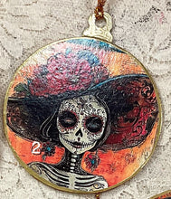 Load image into Gallery viewer, 3” ornaments- Day of the Dead- Sugar Skulls- assorted- holiday-Christmas-gift-price per ornament
