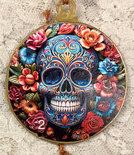 Load image into Gallery viewer, 3” ornaments- Day of the Dead- Sugar Skulls- assorted-2- holiday-Christmas-gift-price per ornament
