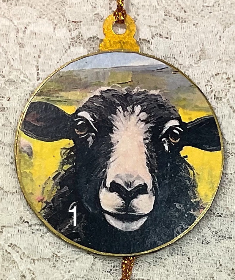 3” ornaments-Sheep-assorted-holiday-Christmas-gift-price per ornament