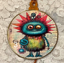 Load image into Gallery viewer, 3” ornaments-funny whimsical creatures-assorted-special occasion-Christmas-gift-price per ornament
