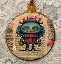 Load image into Gallery viewer, 3” ornaments-funny whimsical creatures-assorted-special occasion-Christmas-gift-price per ornament
