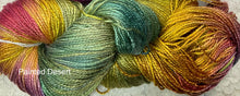 Load image into Gallery viewer, Silk Bamboo sport wt Yarn 325 yds Hand Dyed Colors-Very Berry-Painted Desert -Great Adirondack
