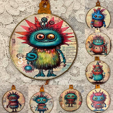 Load image into Gallery viewer, 3” ornaments-funny whimsical creatures-assorted-special occasion-Christmas-gift-price per ornament
