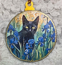 Load image into Gallery viewer, 3” ornaments- Cats-Van Gogh style- assorted- holiday-Christmas-gift-price per ornament
