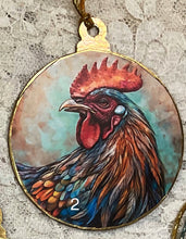 Load image into Gallery viewer, 3” ornaments- Roosters- assorted- special occasion-Christmas-gift-price per ormament
