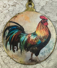 Load image into Gallery viewer, 3” ornaments- Roosters- assorted- special occasion-Christmas-gift-price per ormament
