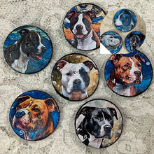Load image into Gallery viewer, 1.18” buttons- Pit Bull Terriers- Staffordshire terriers -assorted-Great Adirondack-handcrafted-price is per button
