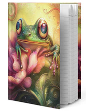 Load image into Gallery viewer, Whimsical Frog Art-Hardcover journal-5.75”x 8”-notebook-diary-recipe book-gift
