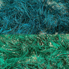 Load image into Gallery viewer, Eyelash Yarn 75 yds teal-bright green-75 yds-closeout!

