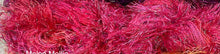 Load image into Gallery viewer, Novelty  Fringe Yarn with Crystal Flash -75 yds -Hand dyed colors-Eggplant Eddie-Melon Mollie-Lemondrop Lulu-Fiesta-Seamist-Great Adirondack
