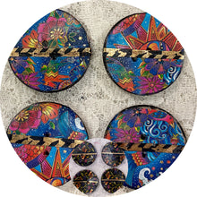 Load image into Gallery viewer, 1.18” Buttons-celestial- wildflowers-Laurel Burch-assorted-Great Adirondack-handcrafted-price is per button
