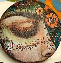 Load image into Gallery viewer, 1.18” or 1.50” buttons-celestial women- spiritual-Great Adirondack-handcrafted-price is per button
