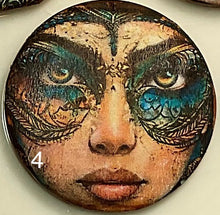 Load image into Gallery viewer, 1.18” or 1.50” buttons-celestial women- spiritual-Great Adirondack-handcrafted-price is per button
