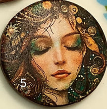 Load image into Gallery viewer, 1.18” or 1.50” buttons-celestial women- spiritual-Great Adirondack-handcrafted-price is per button
