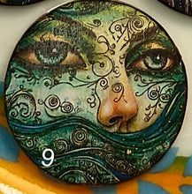 Load image into Gallery viewer, 1.18” or 1.50” buttons-celestial women- spiritual-Great Adirondack-handcrafted-price is per button
