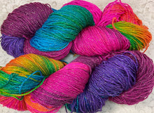 Load image into Gallery viewer, Sparkle Sock Merino Superwash Yarn 420 yds Hand Dyed colors Macaw-Boho-Desert

